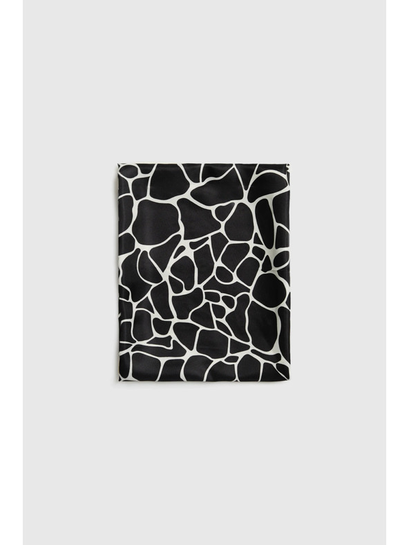 Moodo Vzorovaný šátek černý Moodo