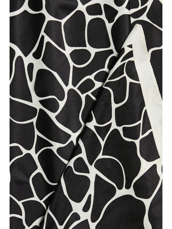 Moodo Vzorovaný šátek černý Moodo