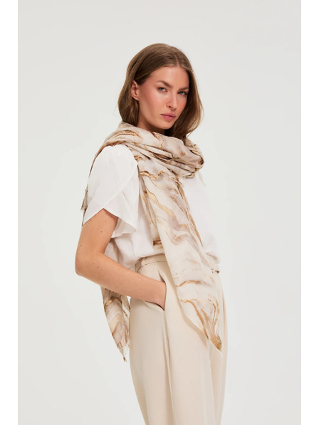 Moodo Šál v mramorovém vzoru béžový Moodo