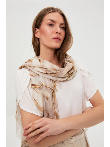 Moodo Šál v mramorovém vzoru béžový Moodo