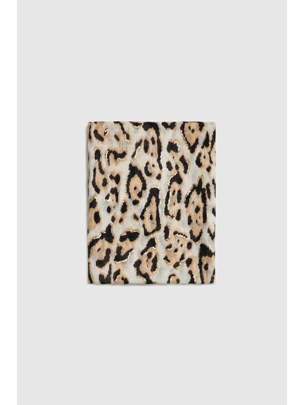 Moodo Šál v leopardím vzoru béžový Moodo