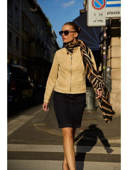 Moodo Šál se zvířecím vzorem černý Moodo