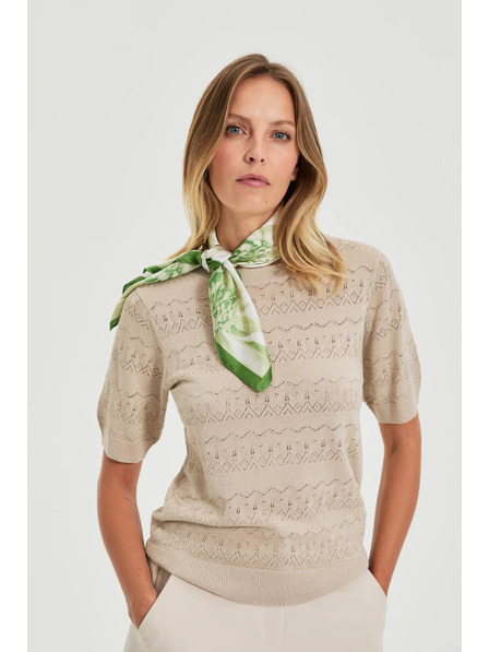 Moodo Vzorovaný šátek zelený Moodo