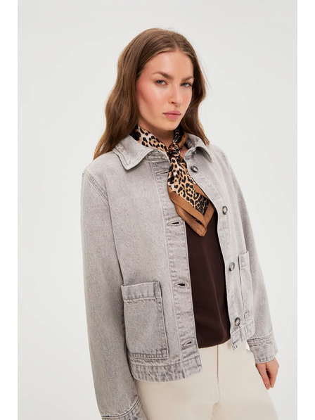 Moodo Šátek s leopardím vzorem hnědý Moodo