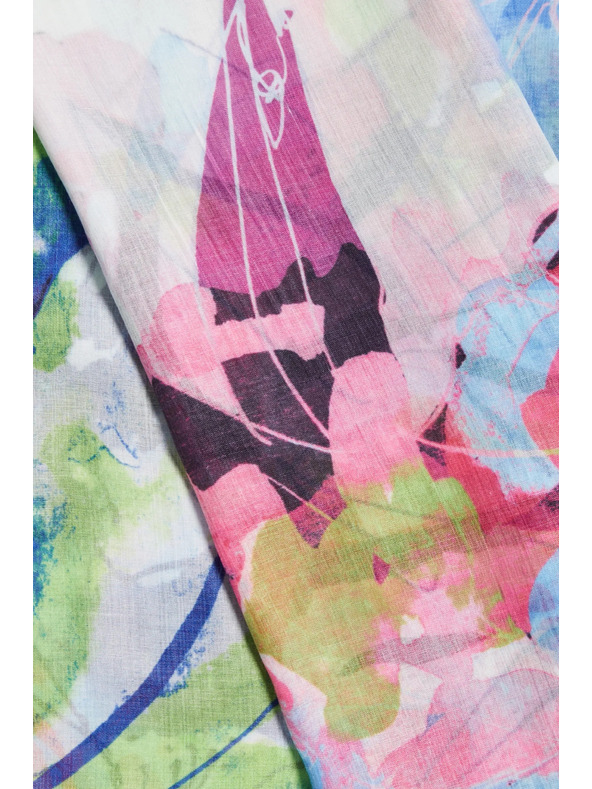 Moodo Vzorovaný šál modrý Moodo