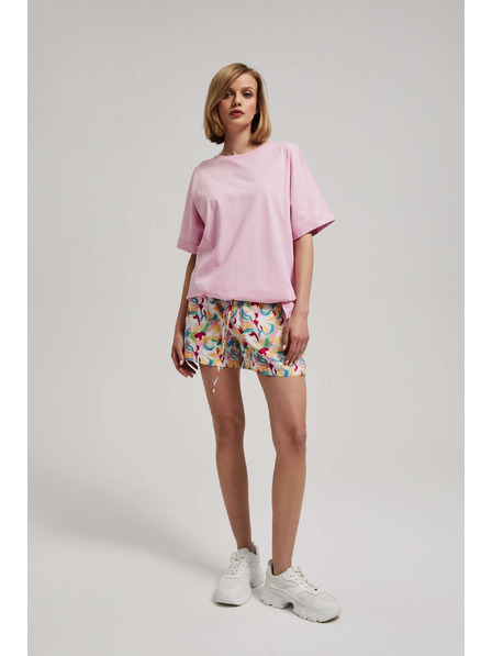 Moodo Fialové šortky s potiskem Moodo