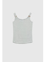 Moodo Bílý pruhovaný top Moodo