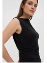 Moodo Hladký černý top Moodo
