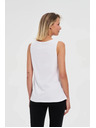 Moodo Bílý bavlněný top Moodo