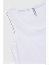 Moodo Bílý bavlněný top Moodo