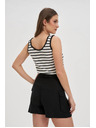 Moodo Top v pruzích bílo černý Moodo