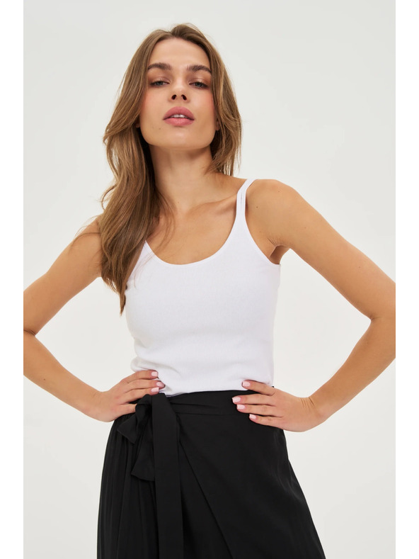 Moodo Bavlněný top bílý Moodo