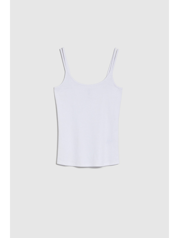 Moodo Bavlněný top bílý Moodo