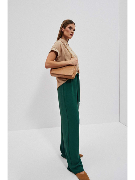 Moodo Prošívaná kabelka s řetízkem béžová Moodo