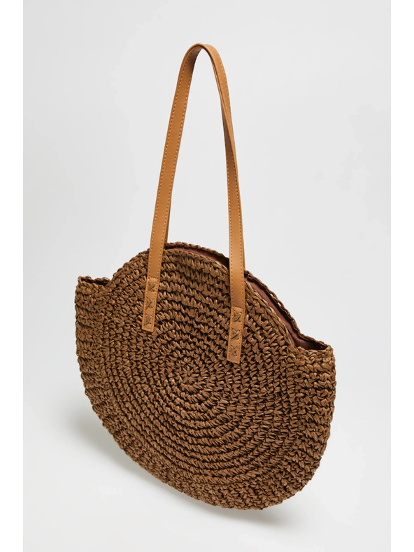 Moodo Kulatá hnědá taška Moodo