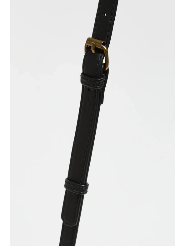 Moodo Slaměná kabelka černá Moodo