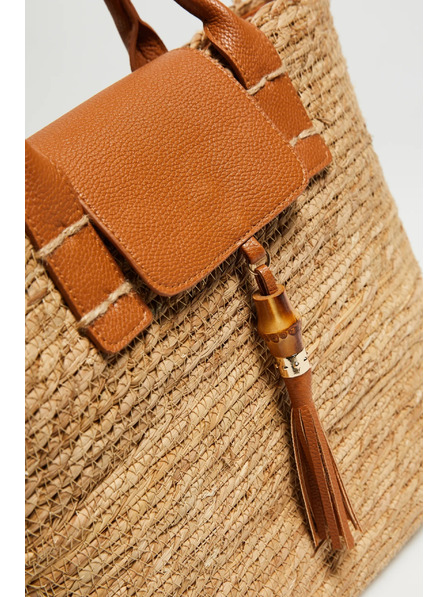 Moodo Béžový košíkový vak Moodo