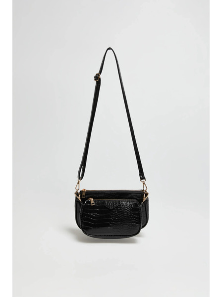 Moodo Dvojitá kabelka černá Moodo