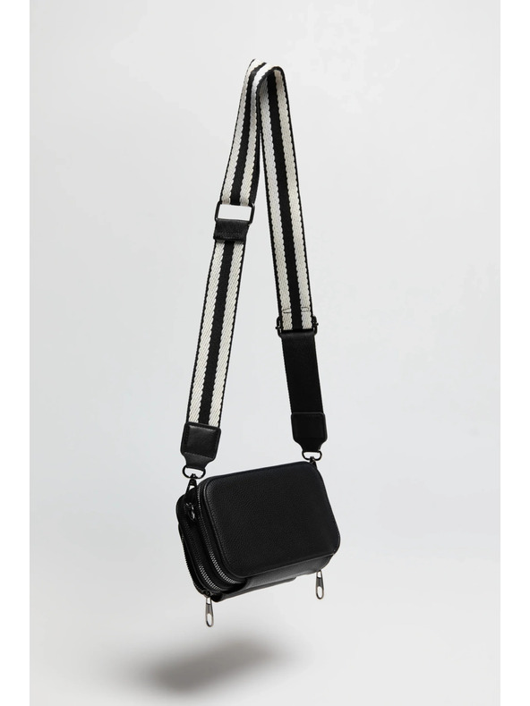 Moodo Černá taška na širokém pásku Moodo