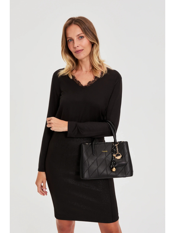 Moodo Černá taška s přívěskem Moodo