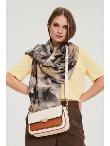 Moodo Béžová taška s dlouhým popruhem Moodo