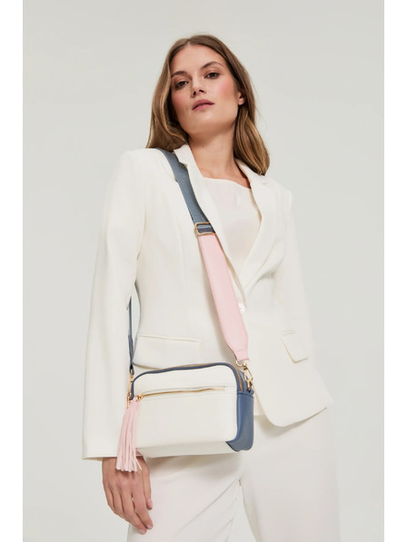 Moodo Bílá taška s dlouhou rukojetí Moodo