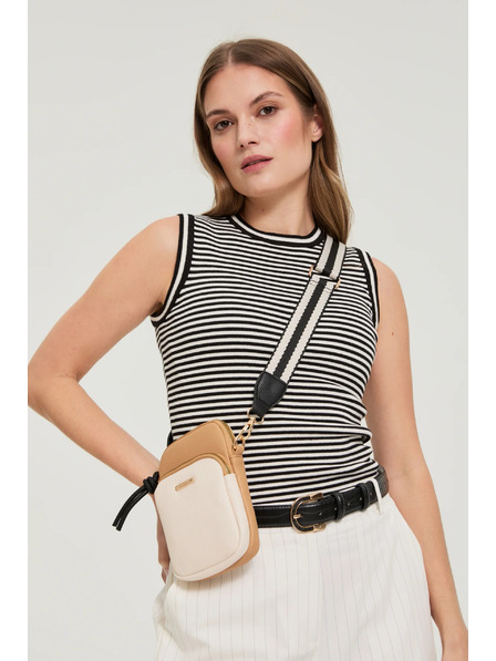 Moodo Malá béžová kabelka Moodo