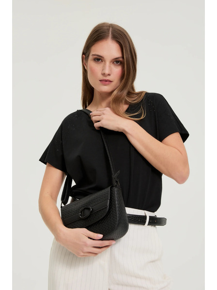 Moodo Malá černá kabelka přes rameno Moodo