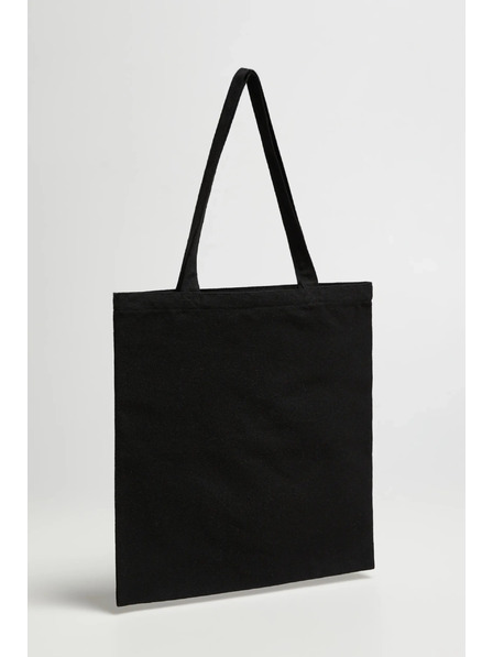 Moodo Černá nákupní taška s potiskem Moodo