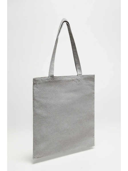 Moodo Šedá nákupní taška s potiskem Moodo