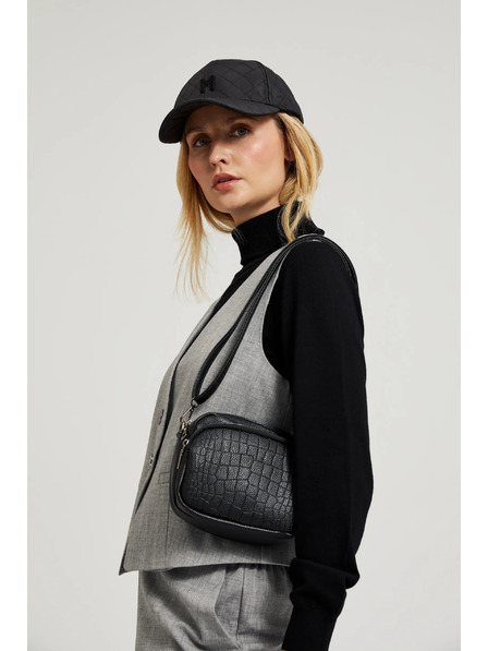 Moodo Malá černá kabelka z ekokůže Moodo