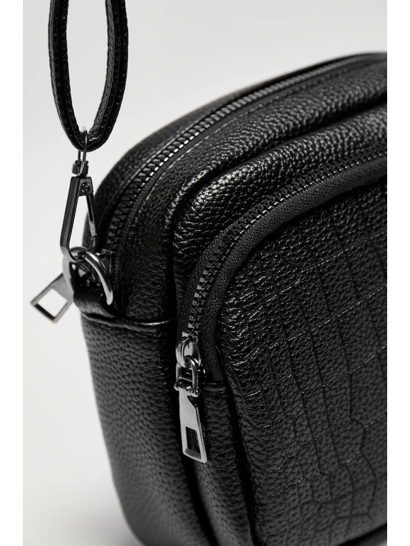 Moodo Malá černá kabelka z ekokůže Moodo