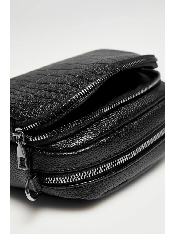 Moodo Malá černá kabelka z ekokůže Moodo