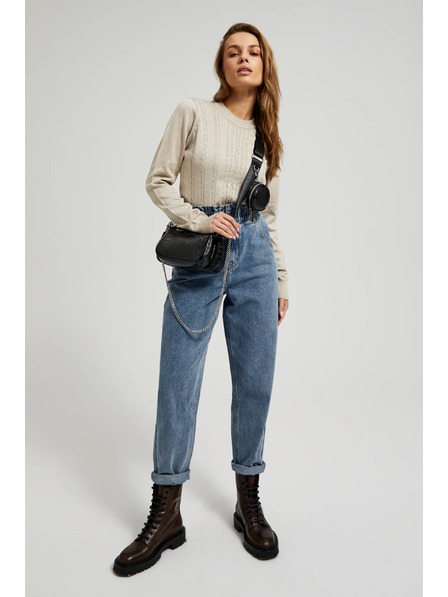 Moodo Dvojitá kabelka s efektem hadí kůže černá Moodo