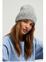 Moodo Žebrovaná čepice šedá Moodo