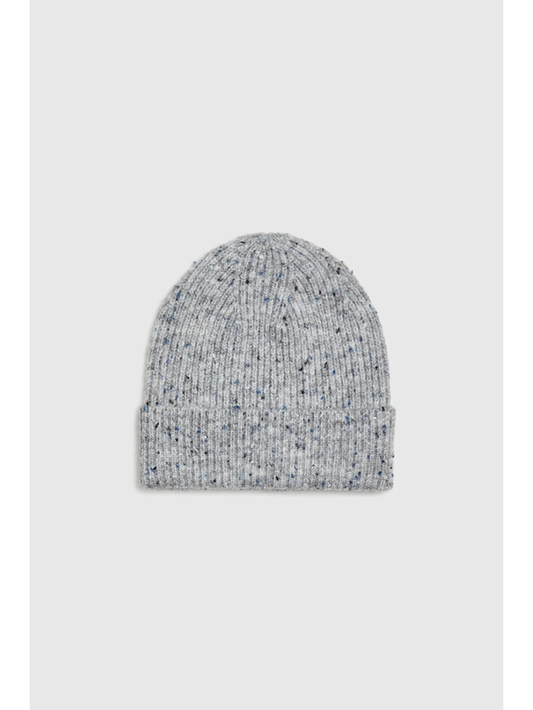 Moodo Žebrovaná čepice šedá Moodo