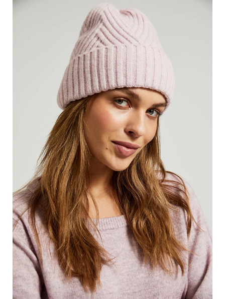 Moodo Teplá čepice růžová Moodo