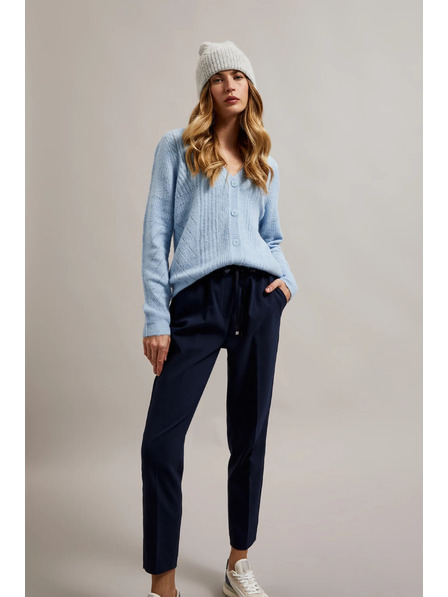 Moodo Čepice se vzorem rybí kosti šedá Moodo