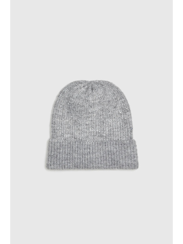 Moodo Šedá sbalitelná čepice Moodo