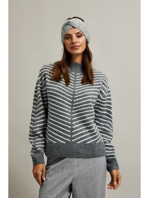 Moodo Teplá čelenka šedá Moodo