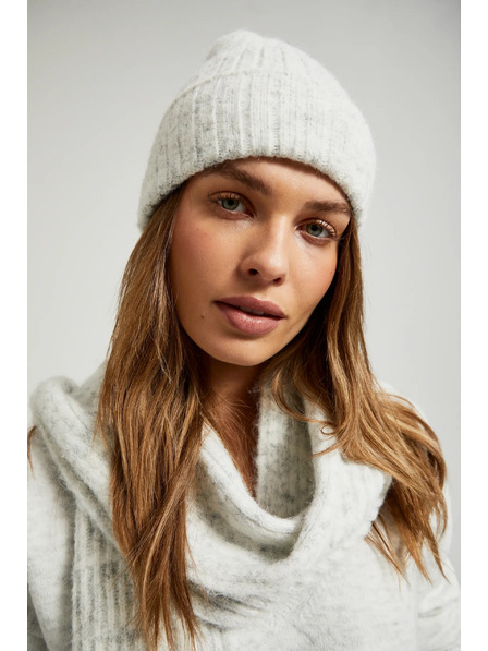 Moodo Čepice šedá s příměsí vlny Moodo