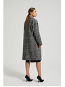 Moodo Kabát oversize kostka černý Moodo