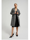 Moodo Kabát oversize kostka černý Moodo
