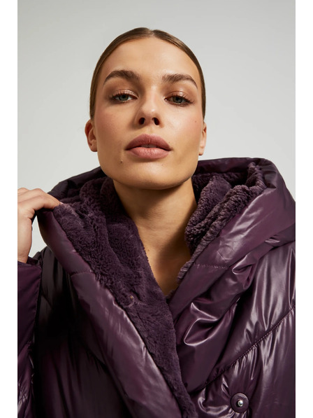 Moodo Bunda s prošíváním fialová Moodo