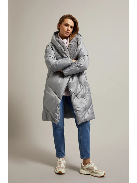 Moodo Bunda s prošíváním šedá Moodo