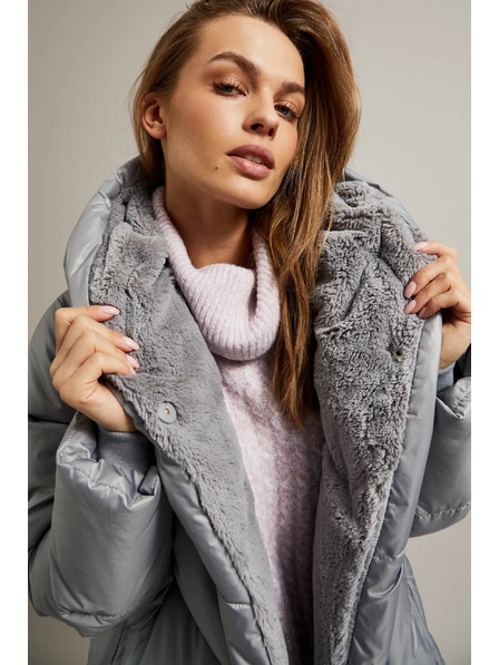 Moodo Bunda s prošíváním šedá Moodo