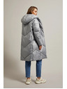 Moodo Bunda s prošíváním šedá Moodo