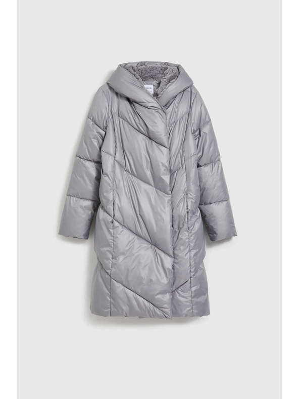 Moodo Bunda s prošíváním šedá Moodo