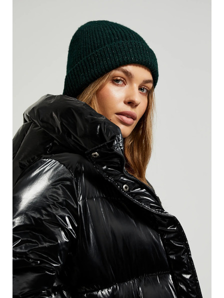 Moodo Dlouhá bunda s kapucí černá Moodo