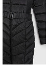 Moodo Prošívaná bunda s páskem černá Moodo